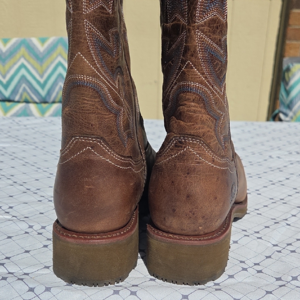 Double H Brown Western Boots - Picture 8 of 11